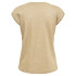 Camiseta Only silvery S/S V Lurex Gold Colour Mujer