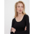 Camiseta Vero Moda maxi Myoft Long U-Neck Black Mujer