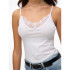 Camiseta Vero Moda inge Laceinglet Bright White Mujer