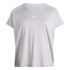 Camiseta adidas Aeroready Train Essentials Minimal Branding V-Neck Mujer Gris