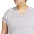 Camiseta adidas Aeroready Train Essentials Minimal Branding V-Neck Mujer Gris