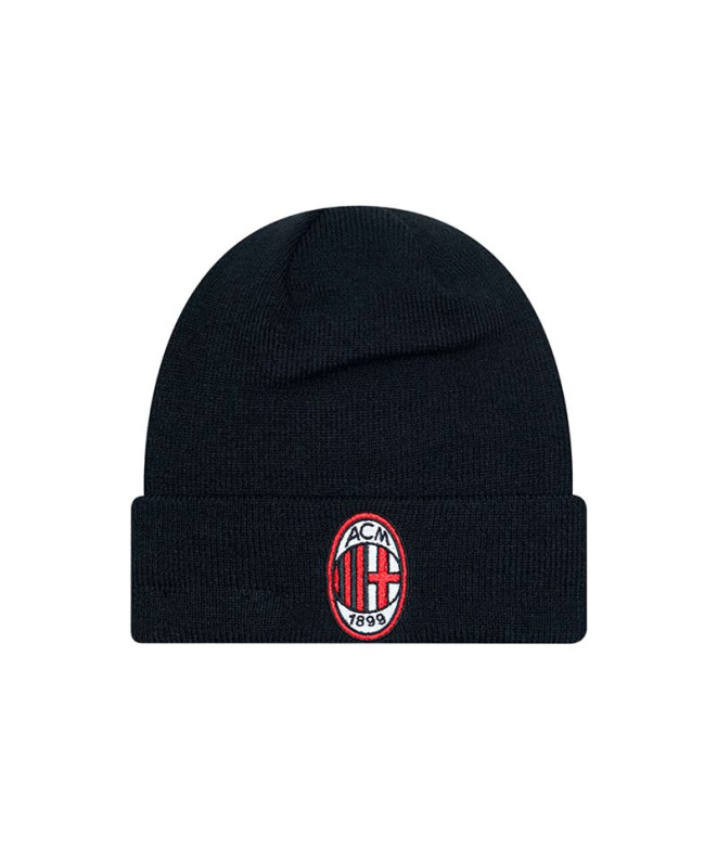 Gorro New Era Core AC Milán Negro Hombre