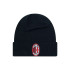 Gorro New Era Core AC Milán Negro Hombre