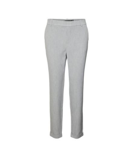Pantalón Vero Moda maya Looseolid Light Grey Melange Mujer