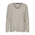 Jersey Vero Moda crewlefile V-Neck Birch Mujer