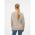 Jersey Vero Moda crewlefile V-Neck Birch Mujer