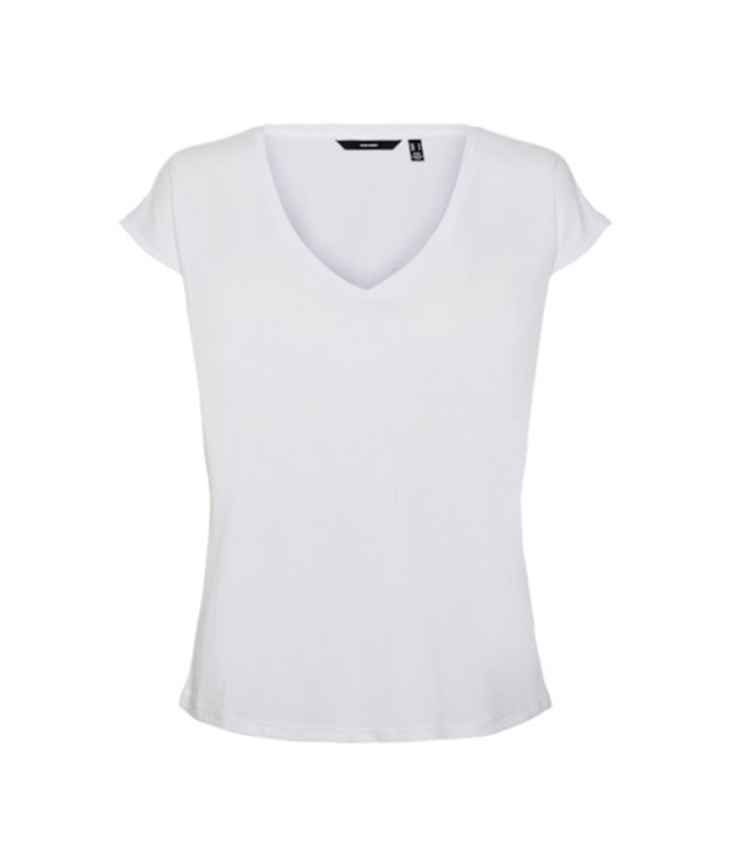 Camiseta Vero Moda fillis V-Neck Bright White...