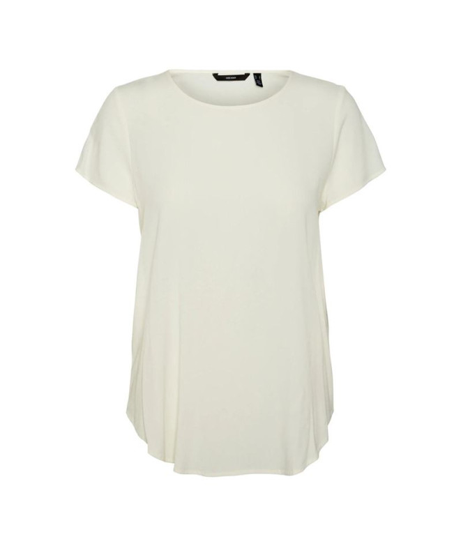 Camiseta Vero Moda becca Plains Snow White Mujer