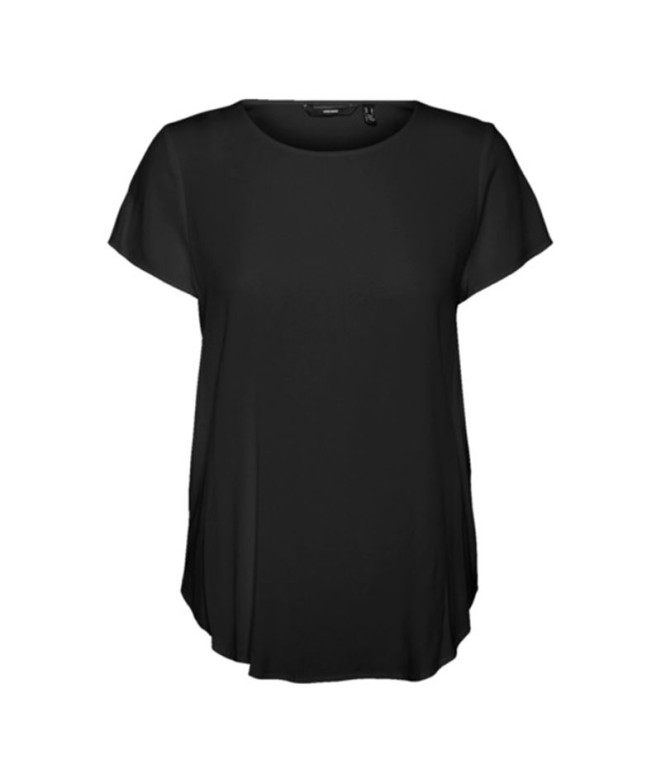 Camiseta Vero Moda becca Plains Black Mujer