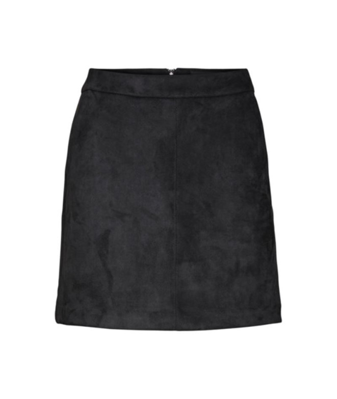 Falda Vero Moda donnadina Fauxsuede Black Mujer