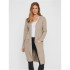 Cardigan Vero Moda doffy Long Open Cardin Sepia Tint Mujer