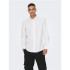 Camisa Only & Sons Onscaiden Solid Linen White Hombre