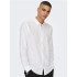 Camisa Only & Sons Onscaiden Solid Linen White Hombre