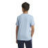 Camiseta adidas Essentials Big Logo Cotton Infantil Azul/Blanco