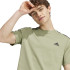 Camiseta adidas Essentials Single 3 Bandas Hombre Verde