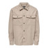 Camisa Only & Sons ash Ovr Woolen Look Pkt Chinchilla Hombre