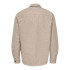 Camisa Only & Sons ash Ovr Woolen Look Pkt Chinchilla Hombre