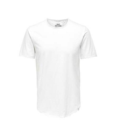 Camiseta Only & Sons benne Longy Nf 7822 Bright White Hombre