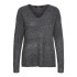 Jersey Vero Moda crewlefile V-Neck Medium Grey Melange Mujer
