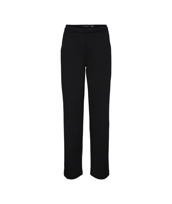 Pantalón Vero Moda zamira Mwtraight Black Mujer