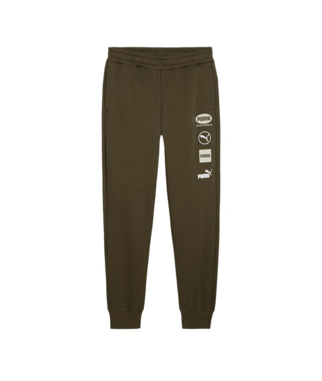 Pantalones Puma Power Graphic Sweatpants Fl Cl...