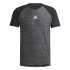 Camiseta de Fitness adidas Gym+ Training 3 Bandas Hombre Negro
