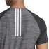 Camiseta de Fitness adidas Gym+ Training 3 Bandas Hombre Negro