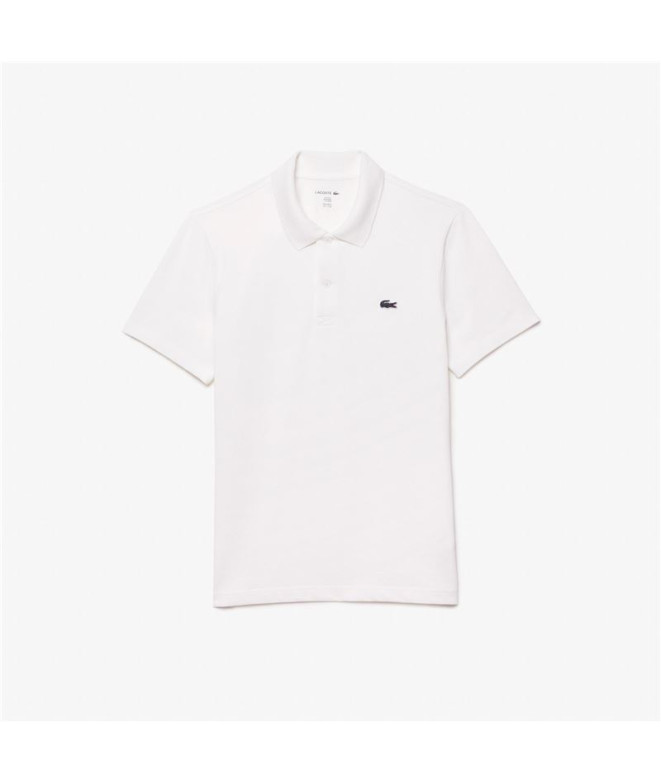 Polo Lacoste Chemise Col Bord-Cotes Hombre Blanco