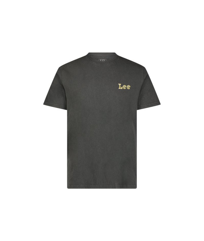Camiseta Lee Ss Working West Washed Hombre Negro