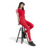 Mallas adidas Essentials High Waist Logo Mujer Rojo