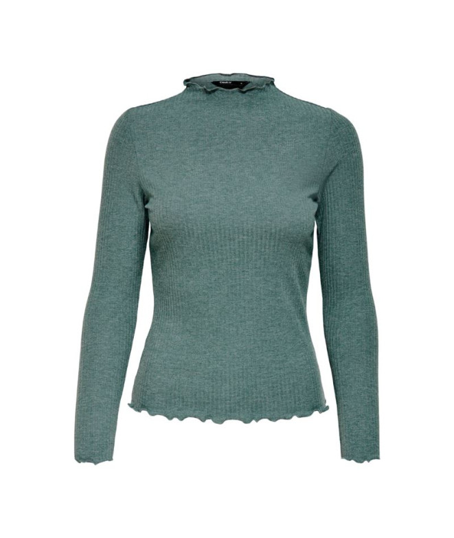 Camiseta Only emma High Balsam Verde Mujer