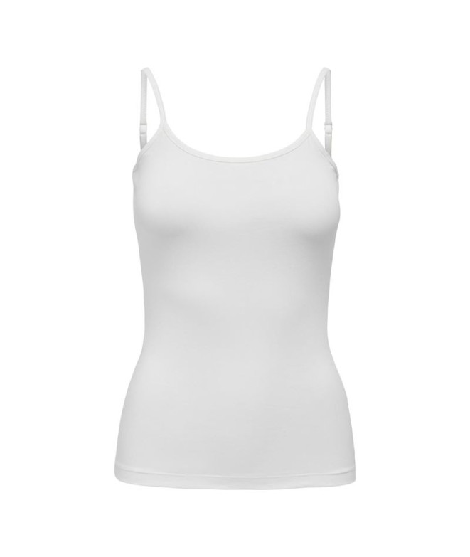 Camiseta Only Jdyava Singlet Cloud Dancer Mujer