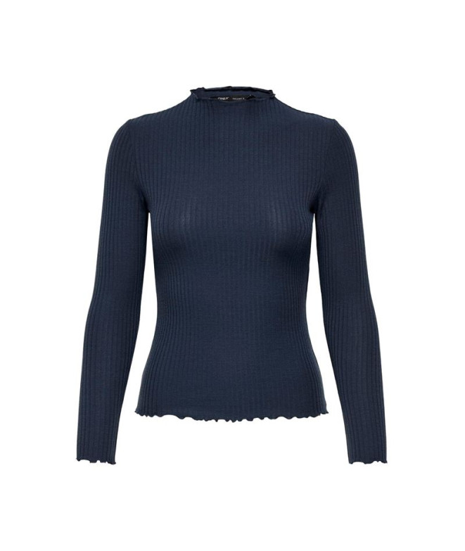 Camiseta Only emma High Ombre Azul Mujer