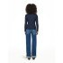 Camiseta Only emma High Ombre Azul Mujer