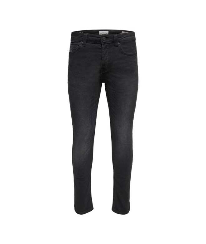 Pantalones Only & Sons loom Slim Black Jog 7451...