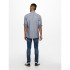 Camisa Only & Sons caidenSolid Linen Dress Blues Hombre