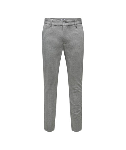 Pantalones Only & Sons mark Stripe Gw 3727 Light Grey...