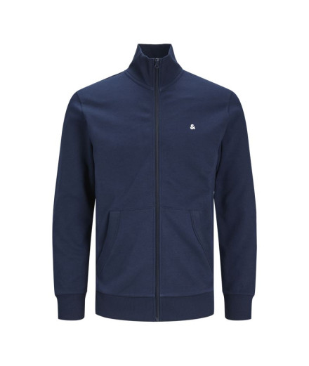 Sudadera Jack & Jones epaulos Zip Hombre Navy Blazer