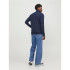 Sudadera Jack & Jones epaulos Zip Hombre Navy Blazer