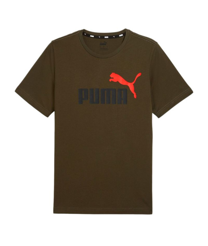 Camiseta de Casual Puma Ess+ 2 Col Logo Hombre