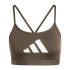 Sujetador Deportivo adidas Aeroreact Big Logo Graphic Mujer Verde Oliva