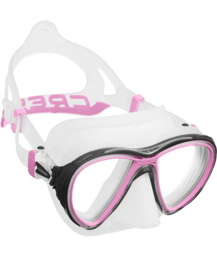 Máscara para Buceo Cressi Quantum Unisex Transparente-Rosa
