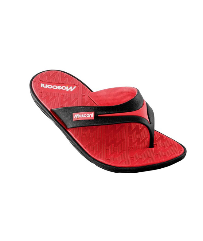 Chanclas Mosconi Finger 2.0 Negro - Rojo