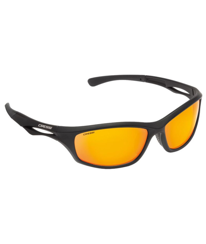 Gafas Cressi Sniper negro-lente espejo naranja