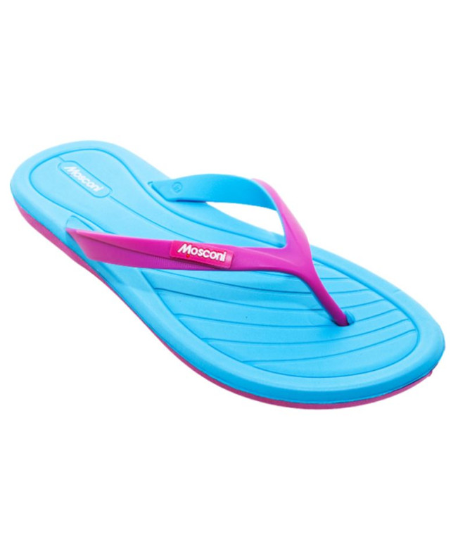 Chanclas Mosconi Finger 2.0 Aguamarina - Fuxia...