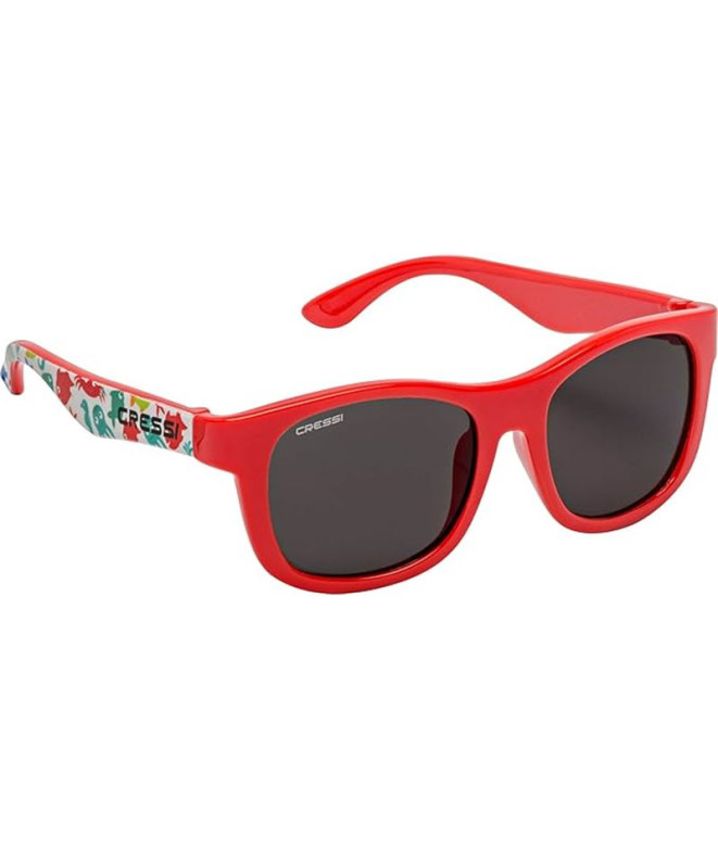 Gafas Cressi Teddy peces rojo-lente gris