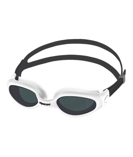 Gafas de Natación Mosconi Button Blanco - Negro