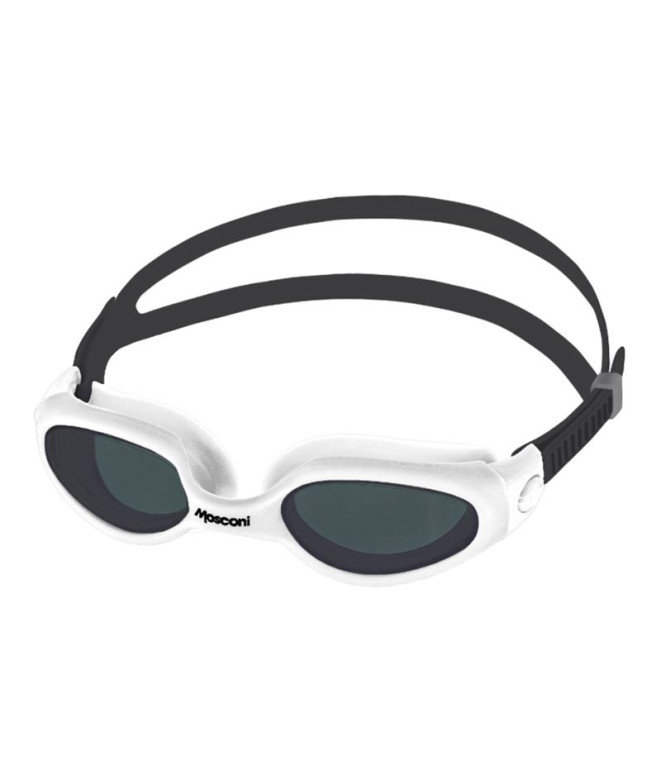 Gafas de Natación Mosconi Button Blanco - Negro