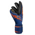 Guantes de Portero de Fútbol Reush Attrakt Gold X Evolution Azul-Oro-Negro