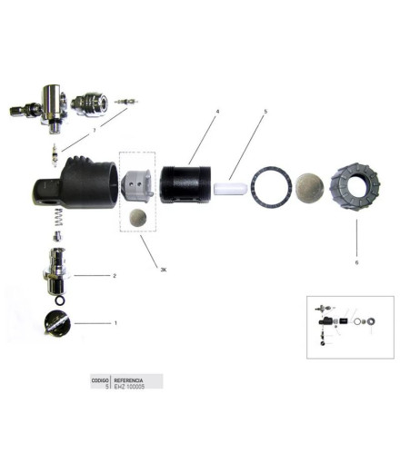 Piston Avisador Direct System Pro Cressi